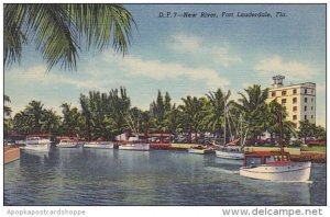 Boating On New River Fort Lauderdale Florida Curteich