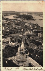 Hungary Budapest Kilatas a Szent Vintage Postcard C100