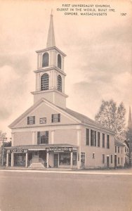 First Universalist Church Oldest in the World - Oxford, Massachusetts MA