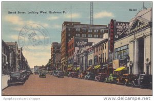 Broad Street Looking West Hazleton Pennsylvania 1943