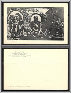 Illinois Paul Gauguin Woodcut Chicago Art Institute - [IL-030]