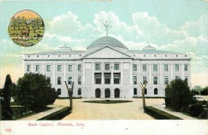 Wheelock Postcard Capitol Building Phoenix AZ & State Seal 519 Unposted