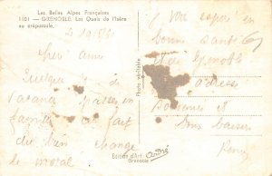 France 1961 Grenoble Les Quais de I'lsere Night Illuminations vintage postcard