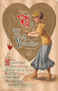 Artist Samuel Schmucker Valentines Postcard