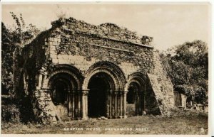 Shropshire Postcard - Chapter House - Haughmond Abbey - Real Photo - Ref ZZ5527