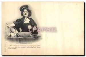 Old Postcard Doll Woman Lawyer