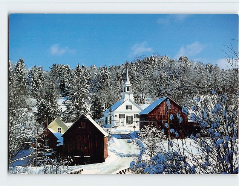 Postcard Quaint farm villages, Beautiful Vermont