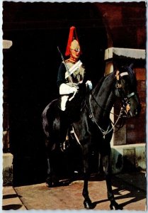 Postcard - The Mounted Sentry, Whitehall - London, England