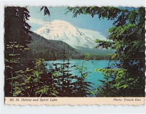 Postcard Mt. St. Helens and Spirit Lake, Washington