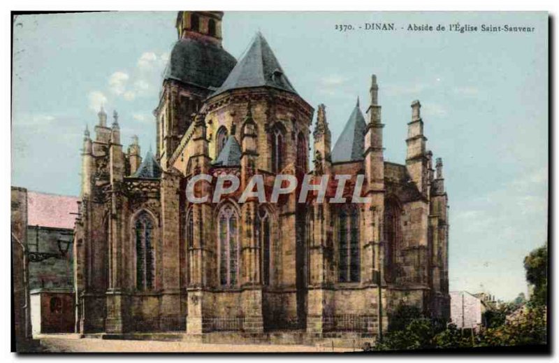 Postcard From Old Dinan Apse I & # 39Eglise Saint Sauveur