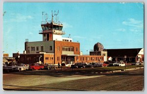 Postcard Hertz Rent a Car at Municipal Airport - Portland Maine