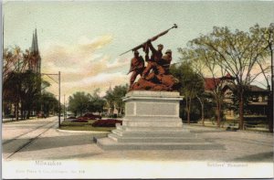 Soldiers Monument Milwaukee Wisconsin Vintage Postcard C129