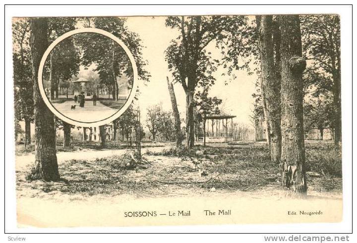 2-Views, The Mall, Soissons (Aisne), France, 1900-1910s
