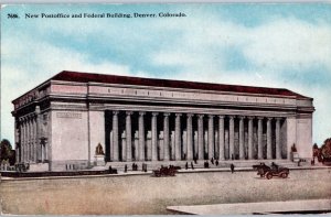 Post Office and Federal Building Denver Colorado Postcard