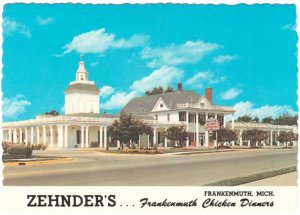 Zehnder's Chicken Dinners, Frankenmuth, Michigan, 1971 Chrome Postcard