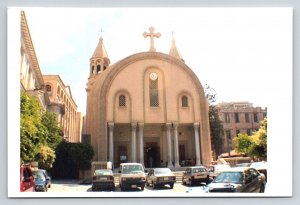 St Mark's Coptic Cathedral Alexandria Egypt Modern Photo Postcard Church