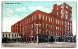 1910 Hotel Decatur, Decatur, IL Postcard