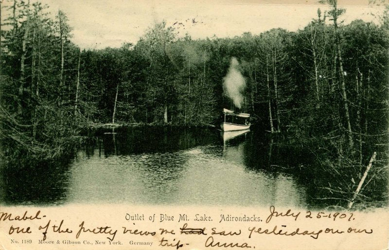 NY - Adirondacks. Outlet of Blue Mountain Lake