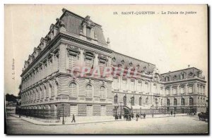 Old Postcard Saint Quentin Courthouse