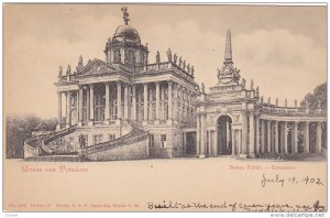 GRUSS AUS POTSDAM, Bandenburg, Germany, 1903 ; Neues Palais - Communs