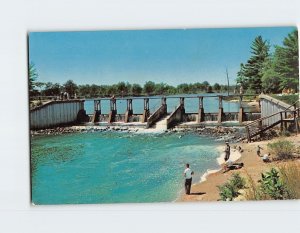 Postcard Reedsburg Dam Merritt Michigan USA