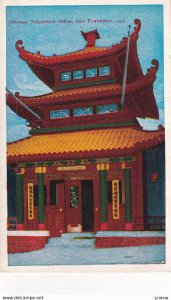 SAN FRANCISCO, California, 1900-1910s; Chinese Telephone Office