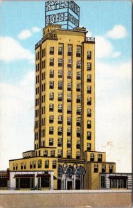 Linen Postcard Kyle Hotel in Temple, Texas