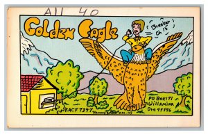 Postcard QSL Radio Card From Willamina Ore. Oregon KACF7397