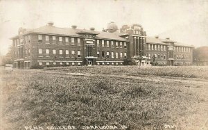 Oskaloosa IA Penn College Real Photo Postcard