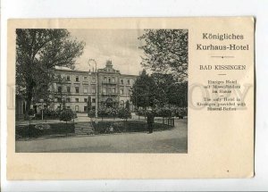 263027 GERMANY BAD KISSINGEN Hotel Mineral-Bathes ADVERTISING