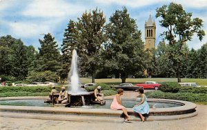 Campanile and Fountain Iowa State University Ames, Iowa  