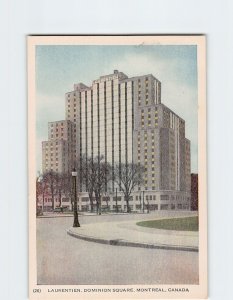 Postcard Laurentien Dominion Square Montreal Canada