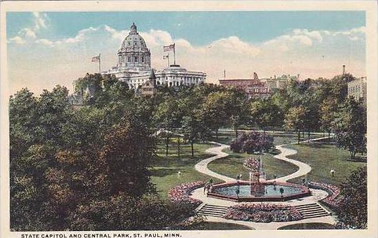 Minnesota Saint Paul State Capitol and Central Park