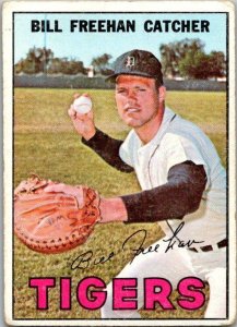 1967 Topps Baseball Card Bill Freehan Detroit Tigers sk2274