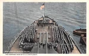 Forward Deck of A US Battleship 