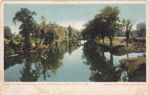 11606 Up The Presumpscot River, From Riverton Park, Portland, Maine1904