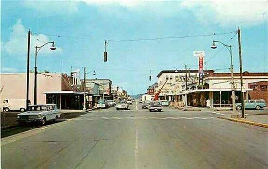 WA, Anacortes, Washington, Street Scene 50's Cars, Dexter Press 413-C