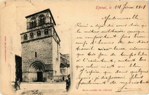 CPA Vosges ÉPINAL Tour Carrée de l'Église (982931)