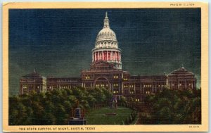 M-36428 The State Capitol At Night Austin Texas