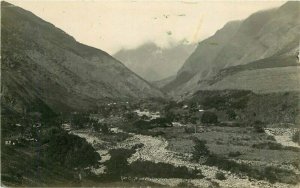 Birdseye View Hawaii River Valley Mountains 1920s RPPC Photo Postcard 20-10423