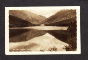 NH Echo Lake, Franconia Notch,  New Hampshire Postcard,Real Photo RPPC
