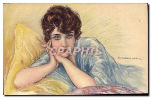 Old Postcard Fantasy Illustrator Woman Corbella