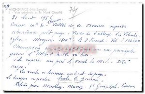 Abondance - Vue Generale and Mount Heater - Old Postcard