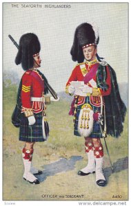 SEAFORTH HIGHLANDERS, Scotland, UK, 1900-1910s; Officer And Sergeant