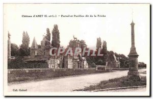 Old Postcard Chateau d'Anet Portal Pavilion and said the Wasteland