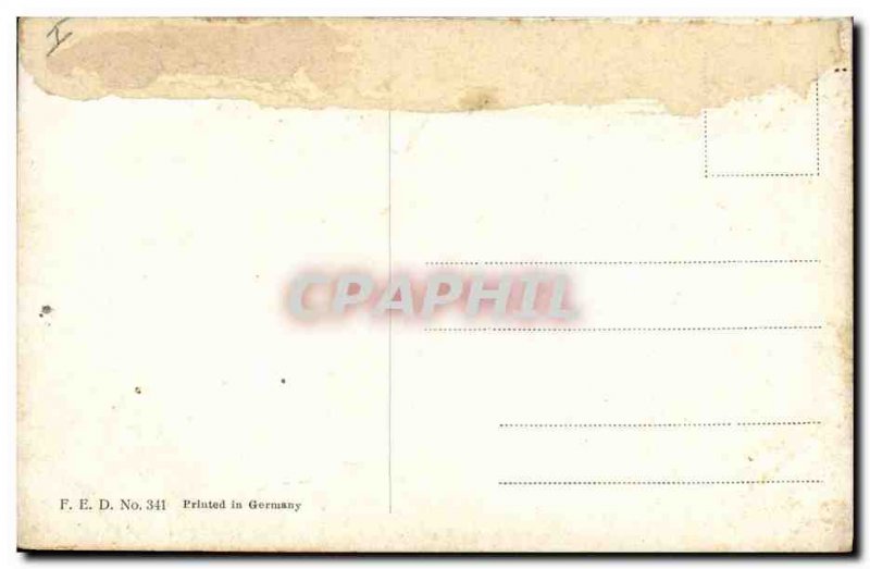 Postcard Old Woman Music