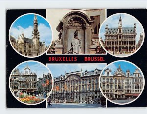 Postcard Landmarks in Brussels Belgium