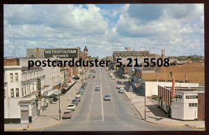 h2024 - MOOSE JAW Saskatchewan Postcard 1960s Main Street. Stores. Classic Cars