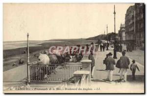 Old Postcard Cabourg Promenade Sea Boulevard des Anglais