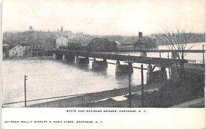 State & Railroad Bridges Carthage, New York  